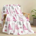 thumbnail image 1 of Isvgxsz Pink Christmas Blankets Christmas Throw Blanket Cute Christmas Flannel Blanket Soft Warm Lightweight Blanket for Christmas Sofa Bed Home Gift Decor(Xmas Tree), 1 of 6