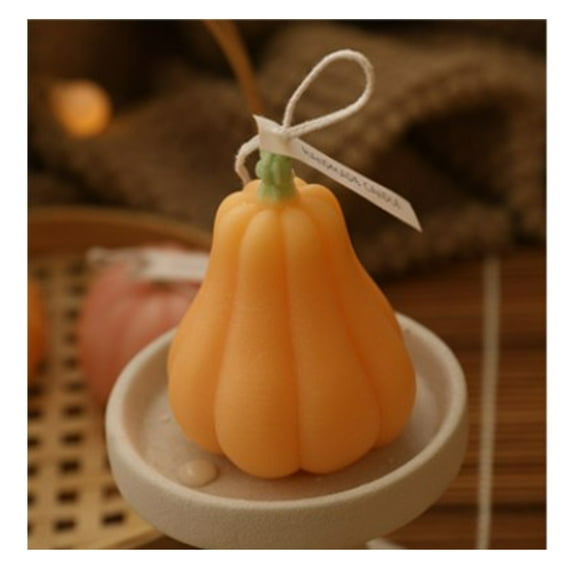 Isvgxsz Pumpkin Shaped Candle Fall Candles Scented Pumpkins Candle Halloween Candle Thanksgiving Pumpkin Shaped Candles Autumn Candle for Fall Autumn Party Bedroom Bathroom Home Decoration