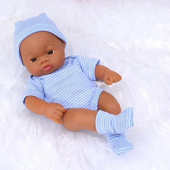 Isvgxsz Reborn Baby Dolls - 7.87-Inch Soft Body Realistic-Newborn Baby Doll Full Vinyl Body Poseable Real Life Baby Dolls Sleeping Girl with Toy Accessories Gift Set for Kids Age 3+