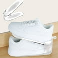 thumbnail image 1 of Isvgxsz Shoe Slots Organizer, Adjustable Double Layer Shoe Stack Sandals Rack, 50% Space-Saving Storage Shoe Stacker Holder for Closet Organization, 1 of 8