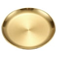 thumbnail image 1 of Isvgxsz Stainless Steel Plates Metal Camping Plates Large Serving Platters Silver Serving Platter Mirror Polish Dinner Salad Plates Round Dessert Plates for BBQ Meat Sushi Fruit, 1 of 3