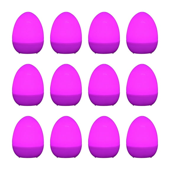 Isvgxsz Tea Light Candles, 12 Pcs LED Egg Shaped Lights Flameless Flickering Candle Lamp, Decorative Easter Eggs Candle Lights for Party Supplies