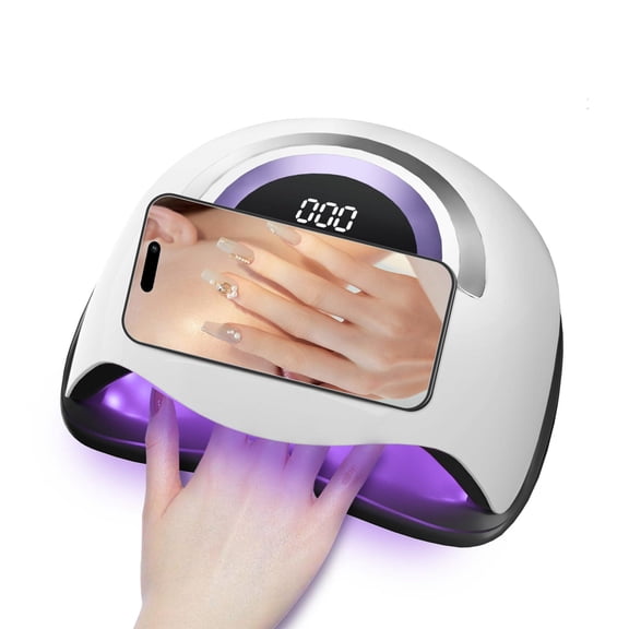 UV LED Nail Lamp, Gel Light for Nail Polish UV Dryer with 3 Timers White