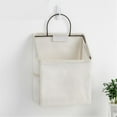 thumbnail image 1 of Isvgxsz Wall-Mounted Fabric Storage Bag Big Pocket Clothing Closet Organizer Basket Over The Door Linen Cotton Hanging Shelves Home Kitchen Box for Bedroom Bathroom Dormitory Desktop, 1 of 2
