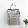 thumbnail image 1 of Isvgxsz Wall-Mounted Fabric Storage Bag Big Pocket Clothing Closet Organizer Basket Over The Door Linen Cotton Hanging Shelves Home Kitchen Box for Bedroom Bathroom Dormitory Desktop, 1 of 2