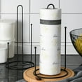 thumbnail image 1 of Isvgxsz Wooden Paper Towel Holder Stand - Kitchen Paper Hanger Rack Bathroom Towel Roll Stand Organizer Simply Standing Countertop Paper Roll Holder, 1 of 6