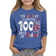 thumbnail image 1 of Qingpeng 100 Days of School Shirt Girls Kindergarten Sweatshirts 100th Day of School Celebration Gifts Pullover Top, 1 of 5