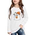 thumbnail image 1 of Qingpeng Boys Girls Cute Halloween Graphic Shirt Long Sleeve Crewneck Pullover Top Holiday Tee Wear, 1 of 6