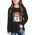 thumbnail image 1 of Qingpeng Boys Girls Halloween Graphic Shirt Long Sleeve Crewneck Pullover Top Cute Holiday Tee Wear, 1 of 3