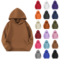 thumbnail image 1 of Qingpeng Boys Girls Hoodie Pullover Sweatshirt Relaxed Fit Long Sleeve Top with Kangaroo Pocket, 1 of 8