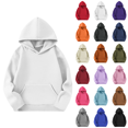 thumbnail image 1 of Qingpeng Boys Girls Hoodie Pullover Sweatshirt Relaxed Fit Long Sleeve Top with Kangaroo Pocket, 1 of 8