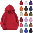 thumbnail image 1 of Qingpeng Boys Girls Hoodie Pullover Sweatshirt Relaxed Fit Long Sleeve Top with Kangaroo Pocket, 1 of 8