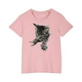thumbnail image 1 of Qingpeng Cat Print Shirt for Boys Girls Comfortable T-Shirt for Toddler Lightweight Tees for Little Girls, 1 of 5
