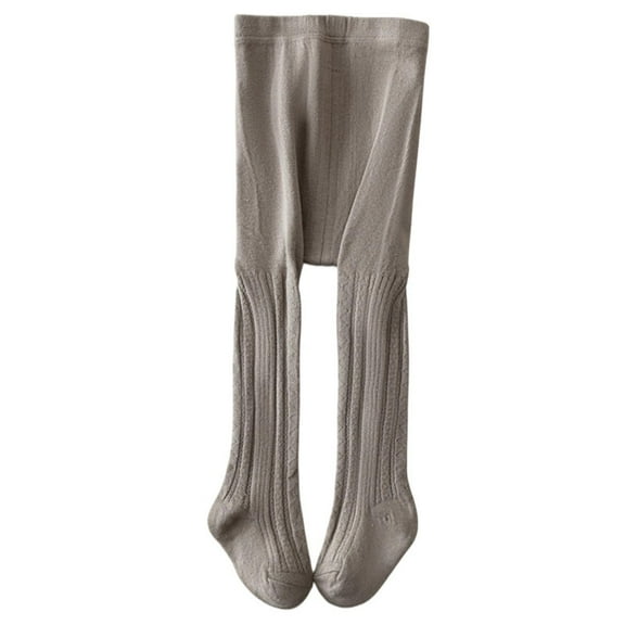 Qingpeng Girls Cotton Cable Knit Leggings Kids Casual Solid Fall Winter Thick Warm Pants