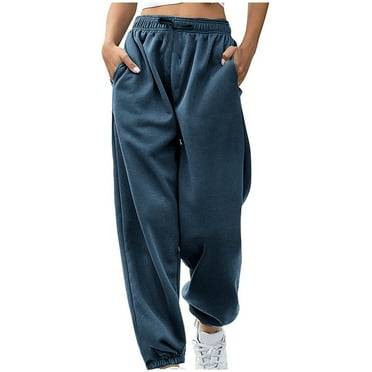 Qingpeng Baggy Sweatpants for Women with Pockets Lounge Pants Womens Running Joggers Fall Clothes
