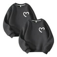 thumbnail image 1 of Qingpeng Boys Girls 2PC Sweatshirt Casual Heart Print Basic Pullover Valentine's Day Top for 2-14 Years, 1 of 3