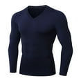 thumbnail image 1 of Qingpeng Classic Shirt for Men Casual Slim Solid Shirt for Men Round Neck Long Sleeves Basic Shirt, 1 of 4