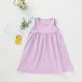 thumbnail image 1 of Qingpeng Girl's Summer Cotton Dress Casual Loose Ruffle Tank Dress for 1-8T Kids, 1 of 7