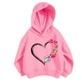thumbnail image 1 of Qingpeng Kids Boys Girls Toddlers Hoodie Sweatshirt Valentine's Day Long Sleeves Heart Print Pullover Top, 1 of 3