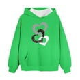 thumbnail image 1 of Qingpeng Kids Girls Casual Heart Print Long Sleeve Pullover Hoodie Sweatshirt Tops, 1 of 5
