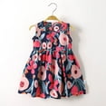 thumbnail image 1 of Qingpeng Little Girls Casual Cotton Dress Cute Print Sleeveless Summer T-Shirt Skirt Dresses, 1 of 3