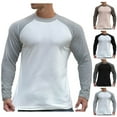 thumbnail image 1 of Qingpeng Men Full Length Sleeve Cotton Tee Shirt Casual Comfort Shirt, 1 of 5