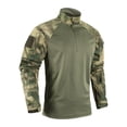 thumbnail image 1 of Qingpeng Men's Camouflage Jacket 1/4 Zip Long Sleeve Outdoor Hiking Training Jacket, 1 of 7
