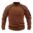 thumbnail image 1 of Qingpeng Pullover T Shirts for Men Solid Round Neck Long Sleeve Shirt Casual Slim Top, 1 of 3