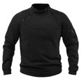 thumbnail image 1 of Qingpeng Pullover T Shirts for Men Solid Round Neck Long Sleeve Shirt Casual Slim Top, 1 of 3