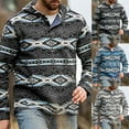 thumbnail image 1 of Qingpeng Sweatshirts for Men Graphic Pullover Tops Button Up Long Sleeve Shirts, 1 of 5