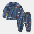 thumbnail image 1 of Qingpeng Toddler Boys Girls Fall Winter Set Kids Long Sleeve Sweatshirt & Jogger Pants Suit 2Pcs Fall Clothes Outfits, 1 of 3