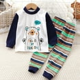thumbnail image 1 of Qingpeng Toddler Girl Set Cute Print Crewneck Sweatshirt & Pajama Pants Fall Winter Sleepwear Outfits Set Clothes, 1 of 3