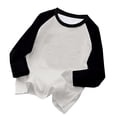 thumbnail image 1 of Qingpeng Toddler Girls Boys Long Sleeve Cotton Pullover Shirts Casual Creneck Baseball Tee Shirt Top, 1 of 3