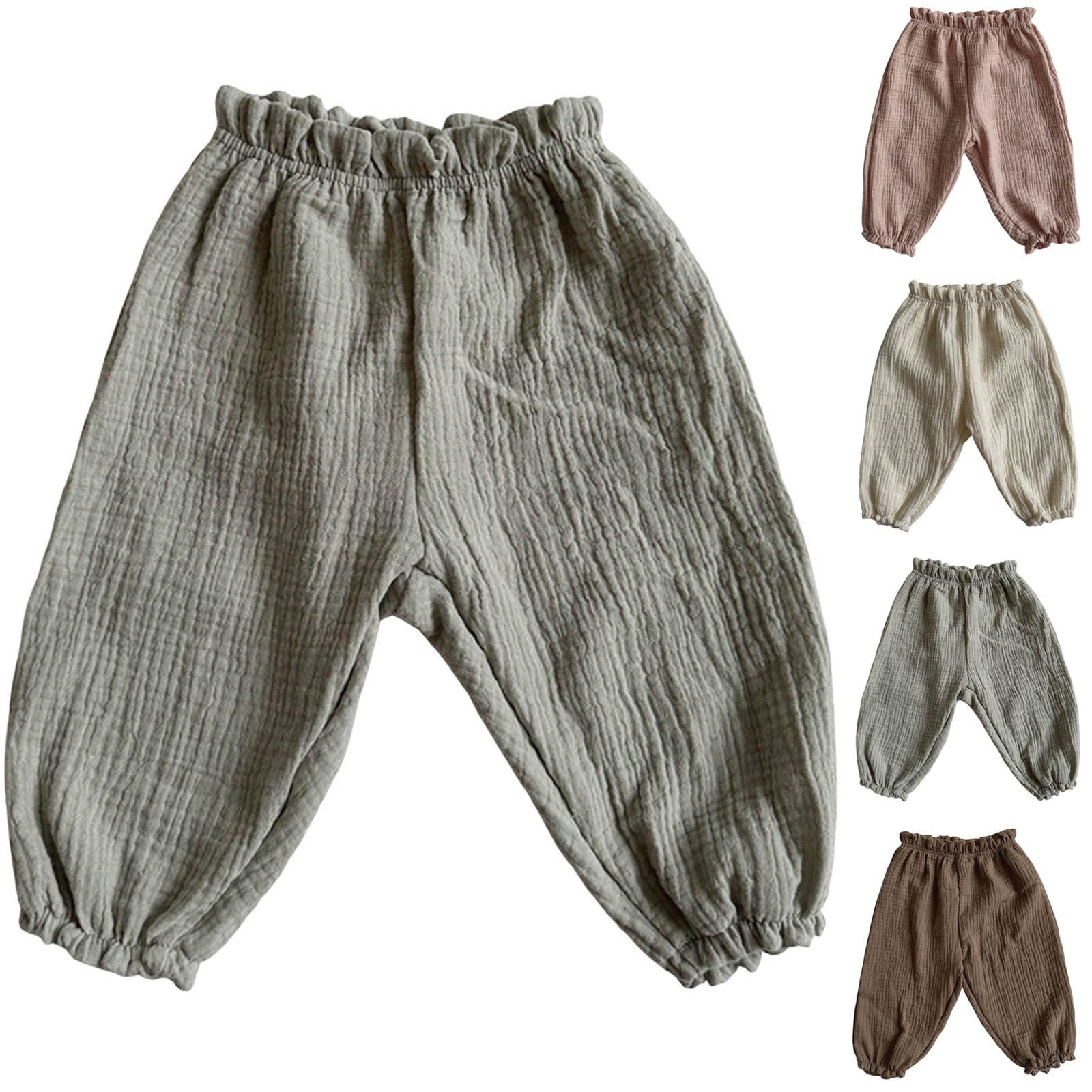 easy-peasy Toddler Girl Hacci Wide Leg Pant, Sizes 12 Months