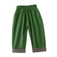 thumbnail image 1 of Qingpeng Toddler Boys Girl's Cotton Wide Leg Pants Kids Elastic Waist Casual Baggy Lounge Trousers, 1 of 4