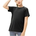 thumbnail image 1 of Qingpeng Toddler Boys Girls Athletic Shirts Short Sleeve Quick Dry T-Shirt Basic Tee Tops for Teens Activewear, 1 of 7