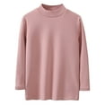 thumbnail image 1 of Qingpeng Toddler Boys Girls Turtleneck Sweater Casual Solid Long Sleeves Pullover Warm Shirt, 1 of 3