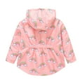 thumbnail image 1 of Qingpeng Toddler Girls Boys Zip Up Hoodie Kids Casual Loose Long Sleeves Outwear Cute Print Lightweight Thin Jacket, 1 of 9