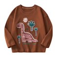 thumbnail image 1 of Qingpeng Toddler Girls Sweatshirts Casual Loose Cute Print Pullover Kids Cotton Blouse, 1 of 7