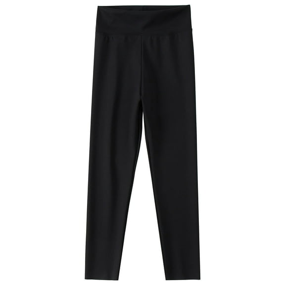 Qingpeng Girl's High Waisted Leggings with Tummy Control Casual Exercise Leggings and Soft Yoga Pants