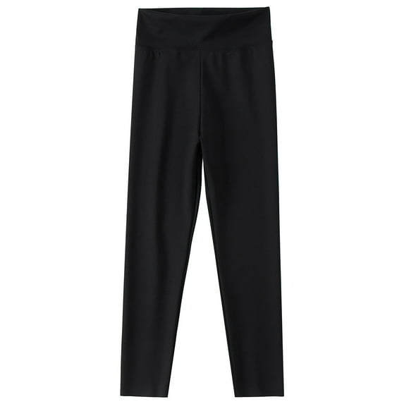 Qingpeng Girl's High Waisted Leggings with Tummy Control Casual Exercise Leggings and Soft Yoga Pants