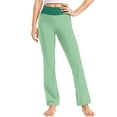 thumbnail image 1 of Qingpeng Girls Two Tone High Waist Stretchy Straight Leg Active Home Wear Yoga Pants for Kid, 1 of 9