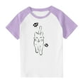 thumbnail image 1 of Qingpeng Little Girls Boys' Short Sleeve Crewneck T-Shirts Top Tee Toddler Boys' Cotton T-Shirt, 1 of 8