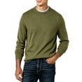 thumbnail image 1 of Qingpeng Mens Crew Neck Knit Pullover Sweater Long Sleeve Soft Textured Ribbed Trim Solid Tops for Outdoor and Daily Activities, 1 of 4