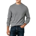 thumbnail image 1 of Qingpeng Mens Crew Neck Knit Pullover Sweater Long Sleeve Soft Textured Ribbed Trim Solid Tops for Outdoor and Daily Activities, 1 of 4