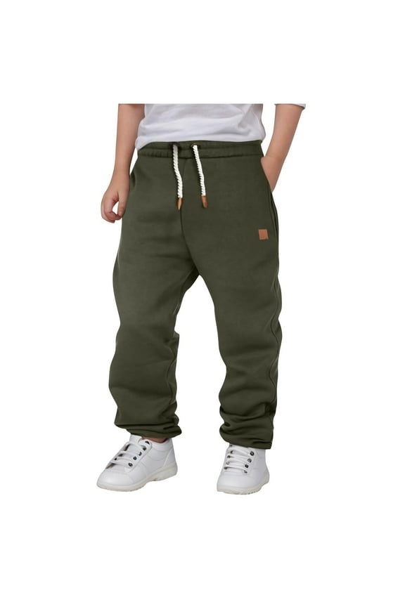 Toddler Soft Jogger Pants with Side Pockets Athletic Pants for Boys Boys Sweat Pants