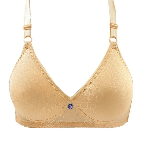 Qingpeng Women Wireless Bra Comfortable Breathable Lightweight Thin Bra Solid Color Everyday Bra for Women