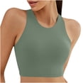 thumbnail image 1 of Qingpeng Women's Bikini Tops High Neck Swimsuit Racerback Padded Bathing Suit Modest Swimwear Swim Tank Top, 1 of 9