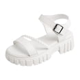 thumbnail image 1 of Qingpeng Womens Casual Summer Platform Sandals Textured Lug Outsole Adjustable Buckle Shoes for Comfortable Resort Wear, 1 of 9