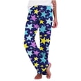 thumbnail image 1 of Qingpeng Womens Checked Fashion Pattern Lounge Pants Plus Size Elastic Waisted Wide Leg Plaid Pajamas Bottoms for Women, 1 of 7
